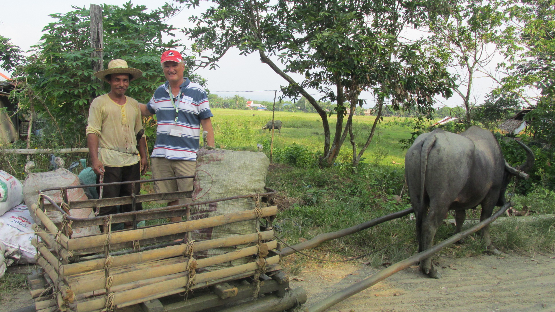 CESO VA, Dave Smith with a local Filipino Farmer